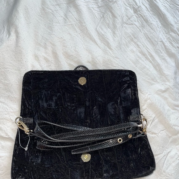 Black velvet purse for sale - Picture 2 of 3